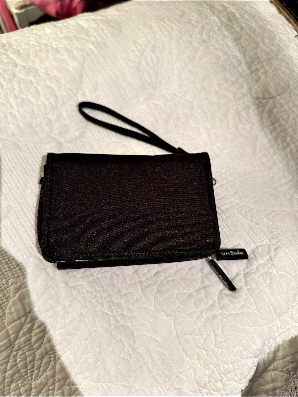 Vera Bradley RFID Smartphone Wristlet Floral Black